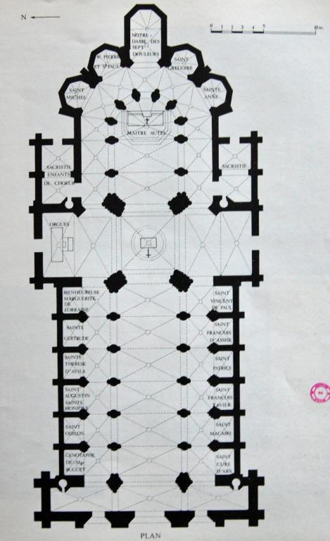 Plan au sol, vers 1950.