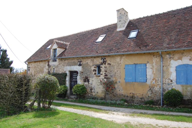Ferme sud, partie cellier et logis, élévation est.