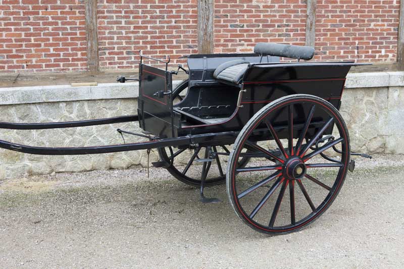 Voiture hippomobile, charrette rurale Henri Oréal