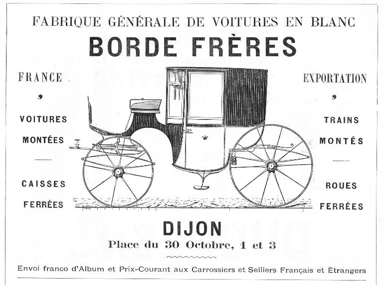 Voiture hippomobile, phaéton convertible Borde Fils