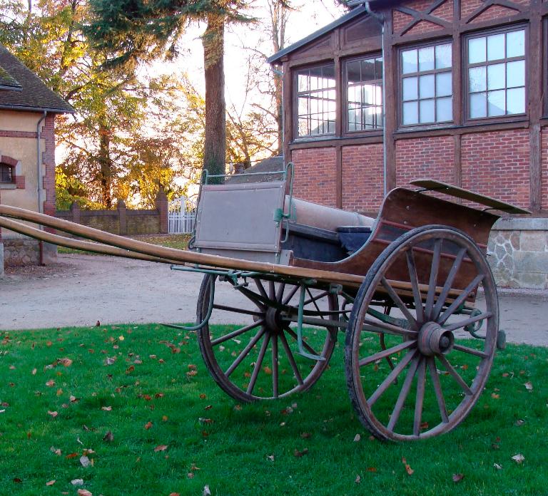 Voiture hippomobile, charrette anglaise Luet