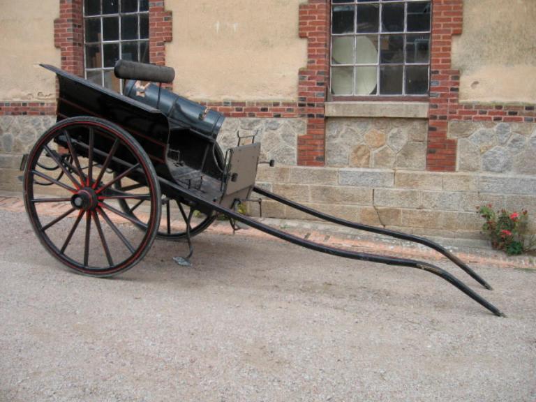 Voiture hippomobile, charrette anglaise dite Ralli-car