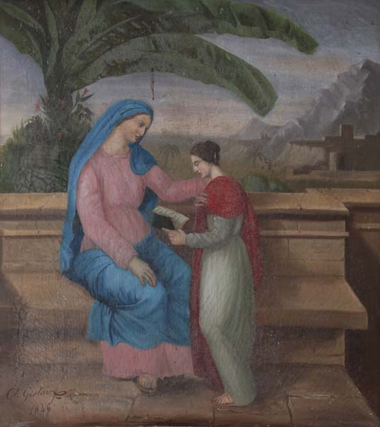 Education de la Vierge : vue d'ensemble.