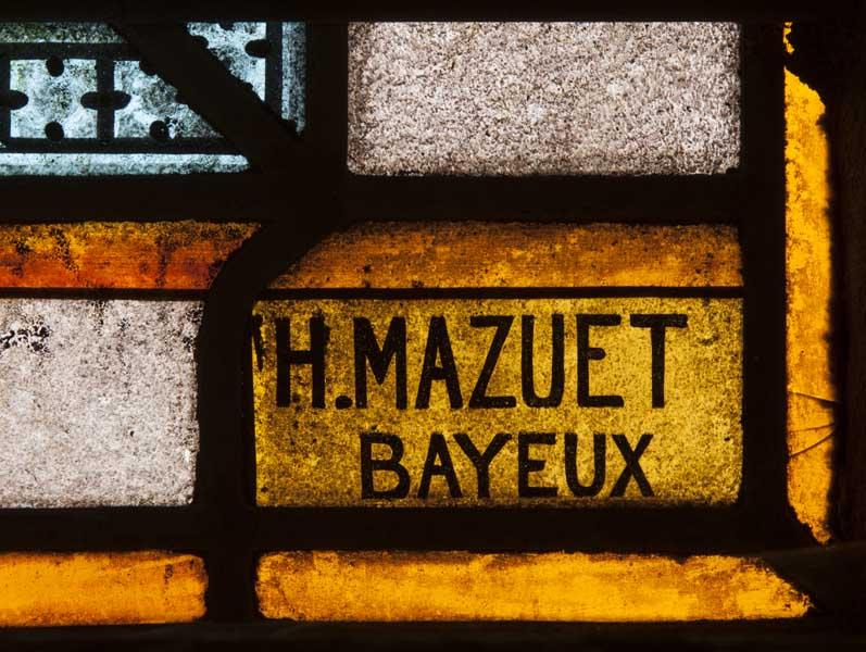 Détail de la baie 7 : signature.