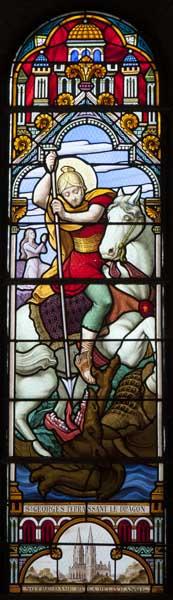 Vue d'ensemble de la baie 2 : Saint Georges terrassant le dragon.