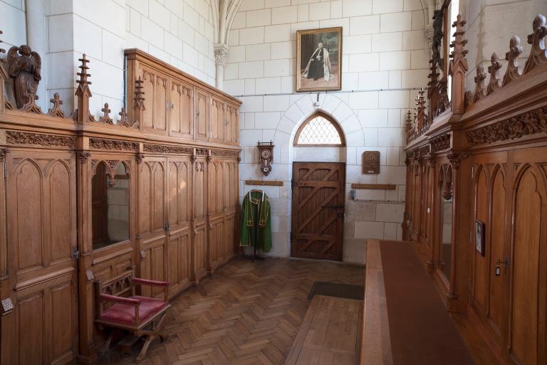 Intérieur de la sacristie, vue générale.