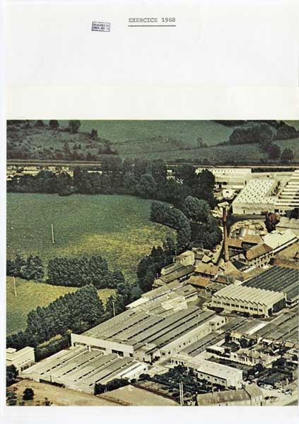 Vue aérienne.- Photographie ancienne, vers 1968. (AD Calvados. 2003jp_1058_2160).