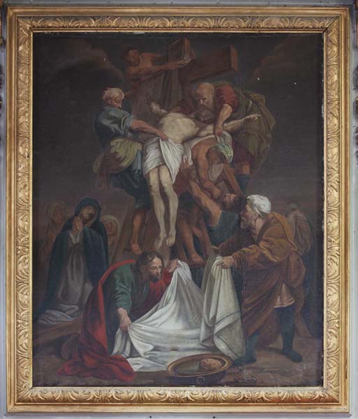 Tableau d'autel : Descente de Croix