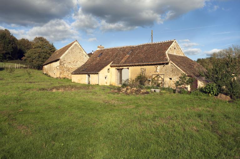 Ferme à La Hervrie : Vue générale depuis le sud-ouest.