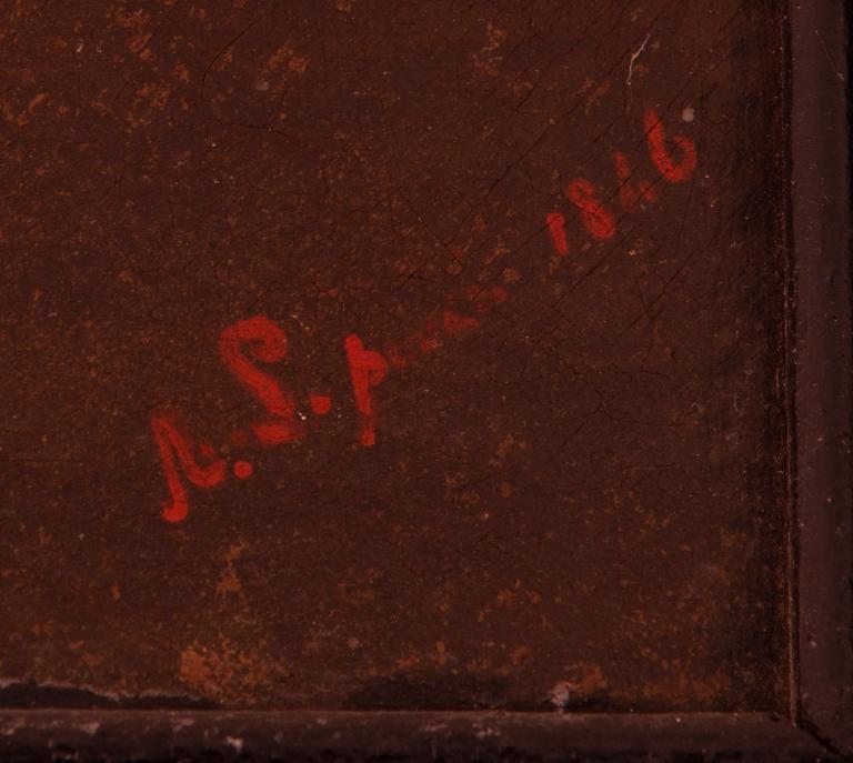 Détail : signature et date.