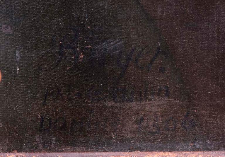 Détail : signature et date.