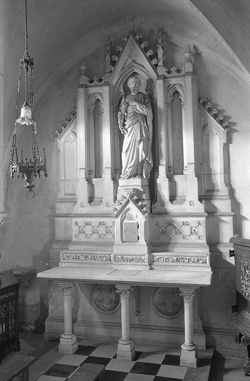 Autel et retable de saint Joseph (chapelle nord du choeur).