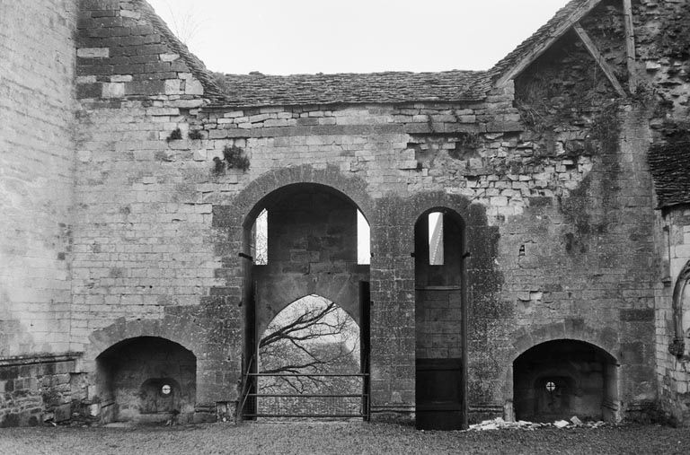 Ancien dispositif d'entrée : vue générale de l'intérieur. (photo prise en 1969)