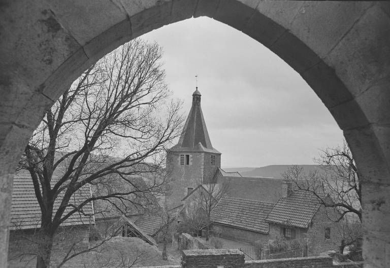 Vue depuis le château. (photo prise en 1969)