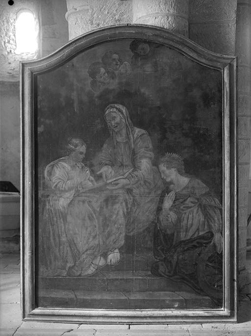 Tableau : Education de la Vierge avec sainte Catherine