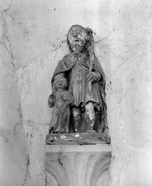 Groupe sculpté : Saint Joseph et l'Enfant