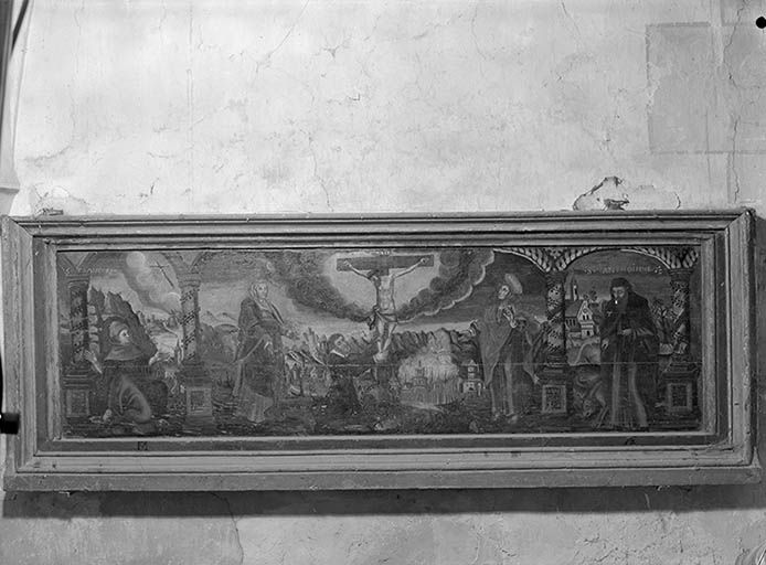 Tableau : Le Calvaire avec saint Antoine et saint François