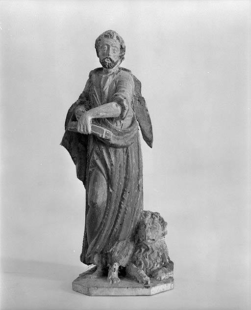 Détail statuette : saint Marc.