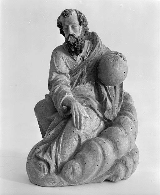 Détail statuette : Dieu le Père.