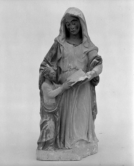 Groupe sculpté : L'Education de la Vierge (n° 2)