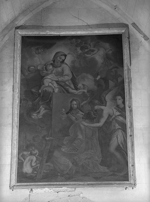 Tableau : Saint Luc peignant le portrait de la Vierge
