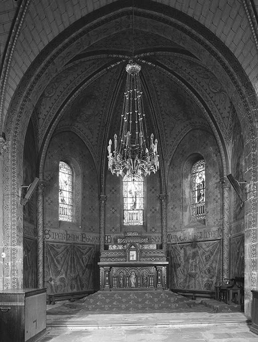 Vue d'ensemble du décor de la chapelle d'axe