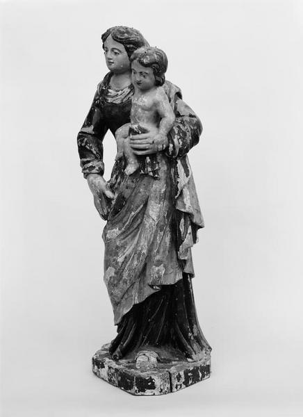 Statue (demi-nature) : Vierge à l'Enfant