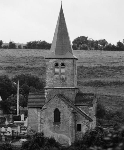 Vue d'ensemble, côté chevet.