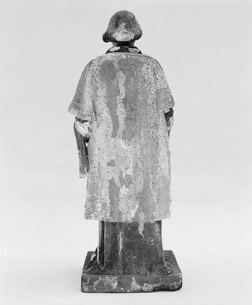 Statue, groupe sculpté (statuette, en pendant) : saint Etienne, saint Nicolas