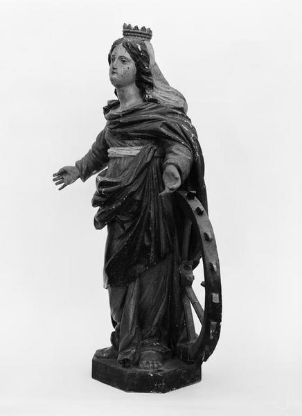 Statuette : sainte Catherine