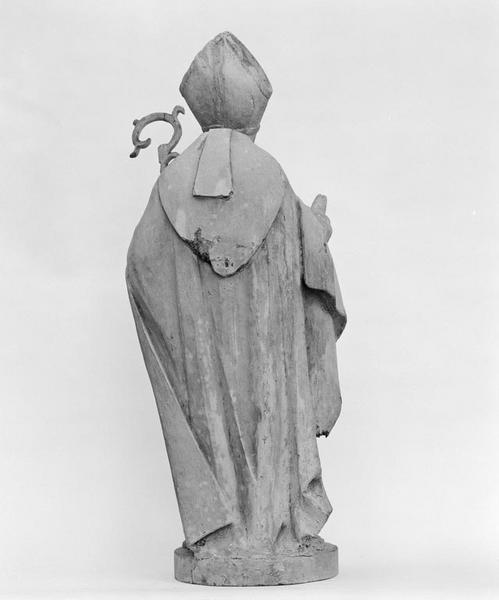 Statue (petite nature) : saint évêque