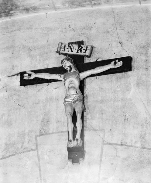 Croix (statuette, d'applique) : Christ en croix