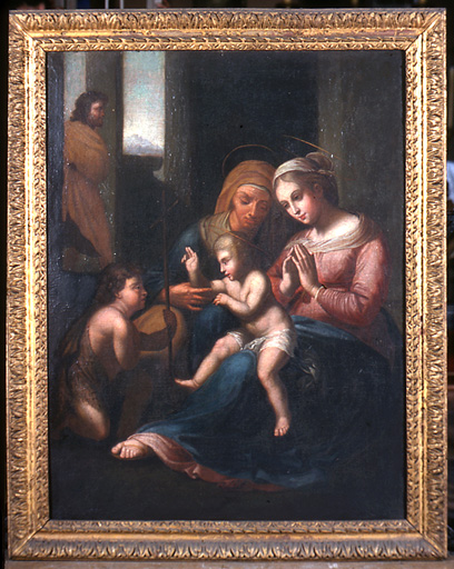 Sainte Famille avec saint Jean-Baptiste. - © Inventaire général