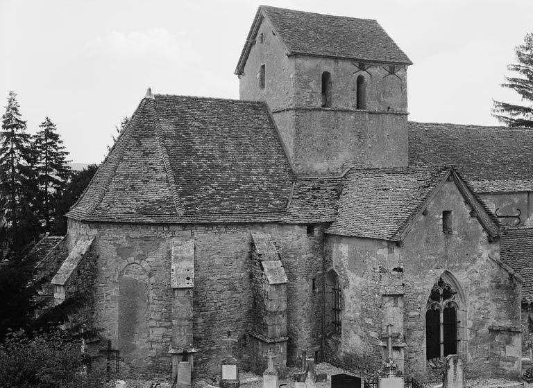 Elévations postérieures gauches ; vue prise du nord.