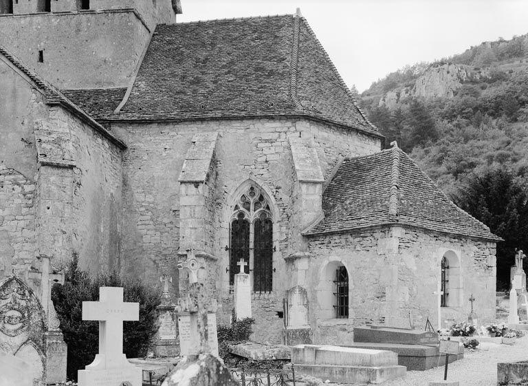 Le choeur : élévation postérieure droite, vue prise du sud-est.