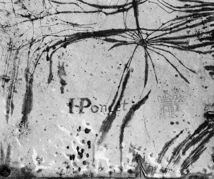 Sainte Madeleine pénitente, détail : signature au revers.
