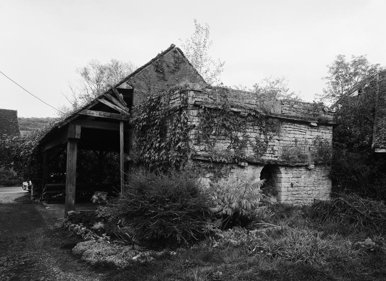 Bâtiment du four et four : élévation postérieure.