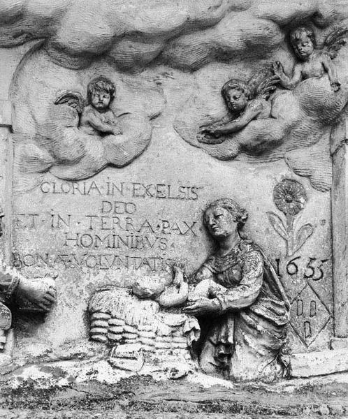 Détail : la Vierge et l'Enfant.