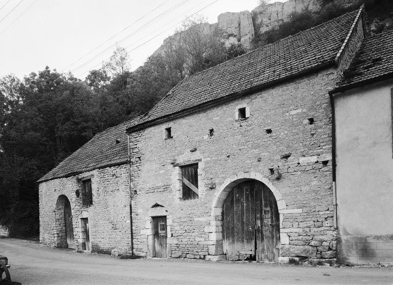 Vue d'ensemble des cuveries (parcelle 71, section B1 du cadastre de 1953).