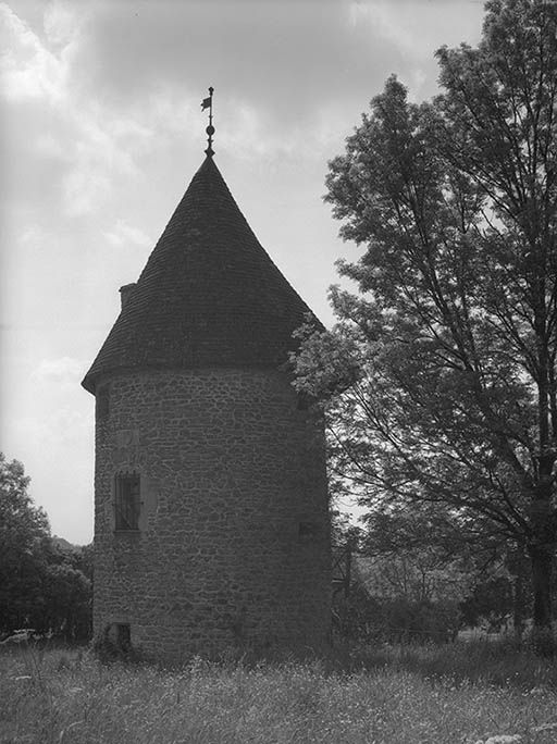 Tour sud-est, vue depuis le jardin.