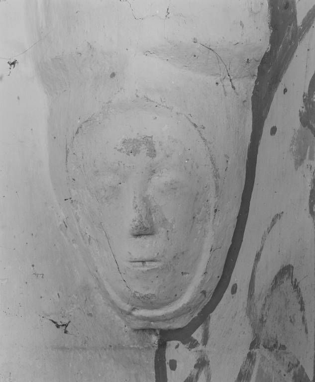 Chapelle gauche, 2ème travée : culot postérieur gauche.