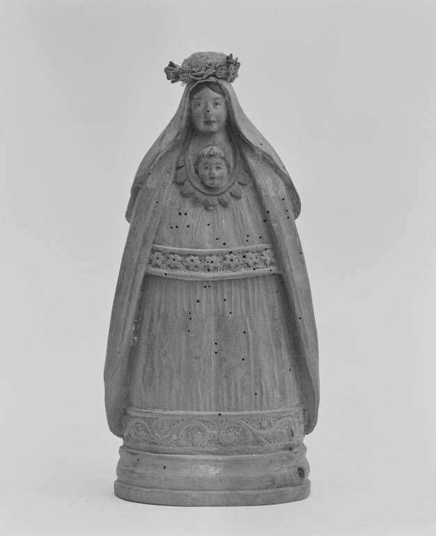 Vierge à l'Enfant : face.