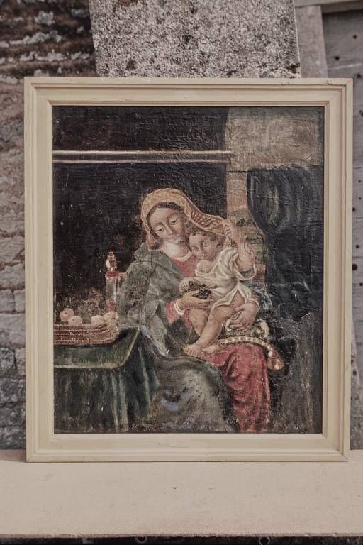 Vierge à l'Enfant, dite Vierge à la grappe : vue d'ensemble.