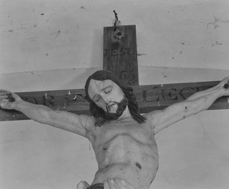 Détail : tête du Christ.