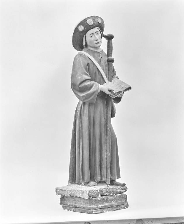 Deux statues en pendant : saints pèlerins, dits Saint Gervais et Saint Protais