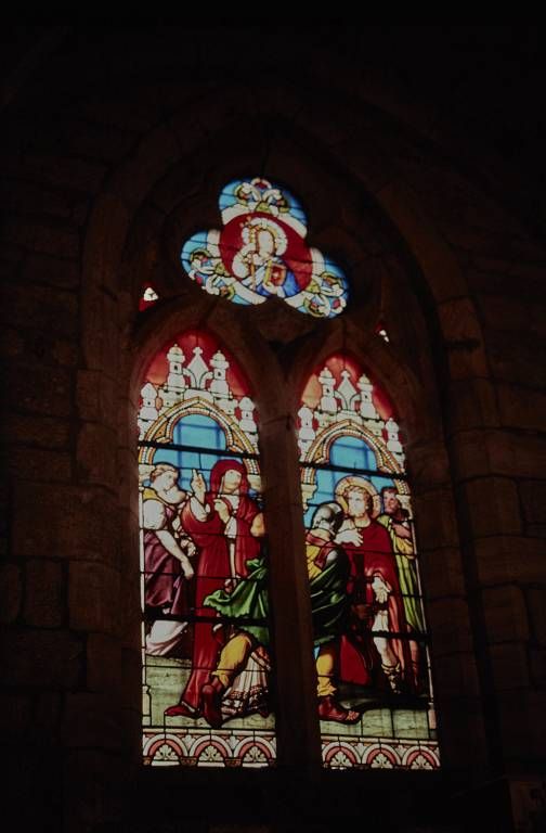 Baie 0 : L'arrestation de Saint Symphorien (choeur, mur du chevet).