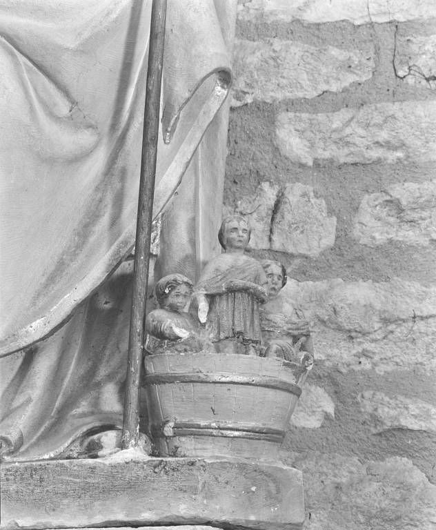 Ensemble d'une statue et d'un groupe sculpté : saint Eloi et saint Nicolas