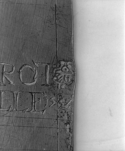Détail : poinçon de Guillaume Corderot.
