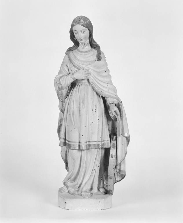 Ensemble de deux statuettes : sainte Catherine et sainte non identifiée