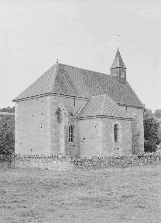 Elévation gauche et chevet.